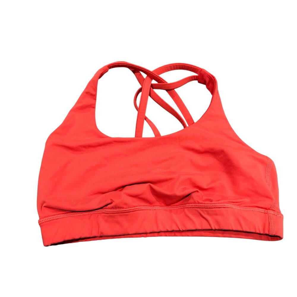 Lululemon Athletica Peach Orange Size 6 Racerback Sports Bra